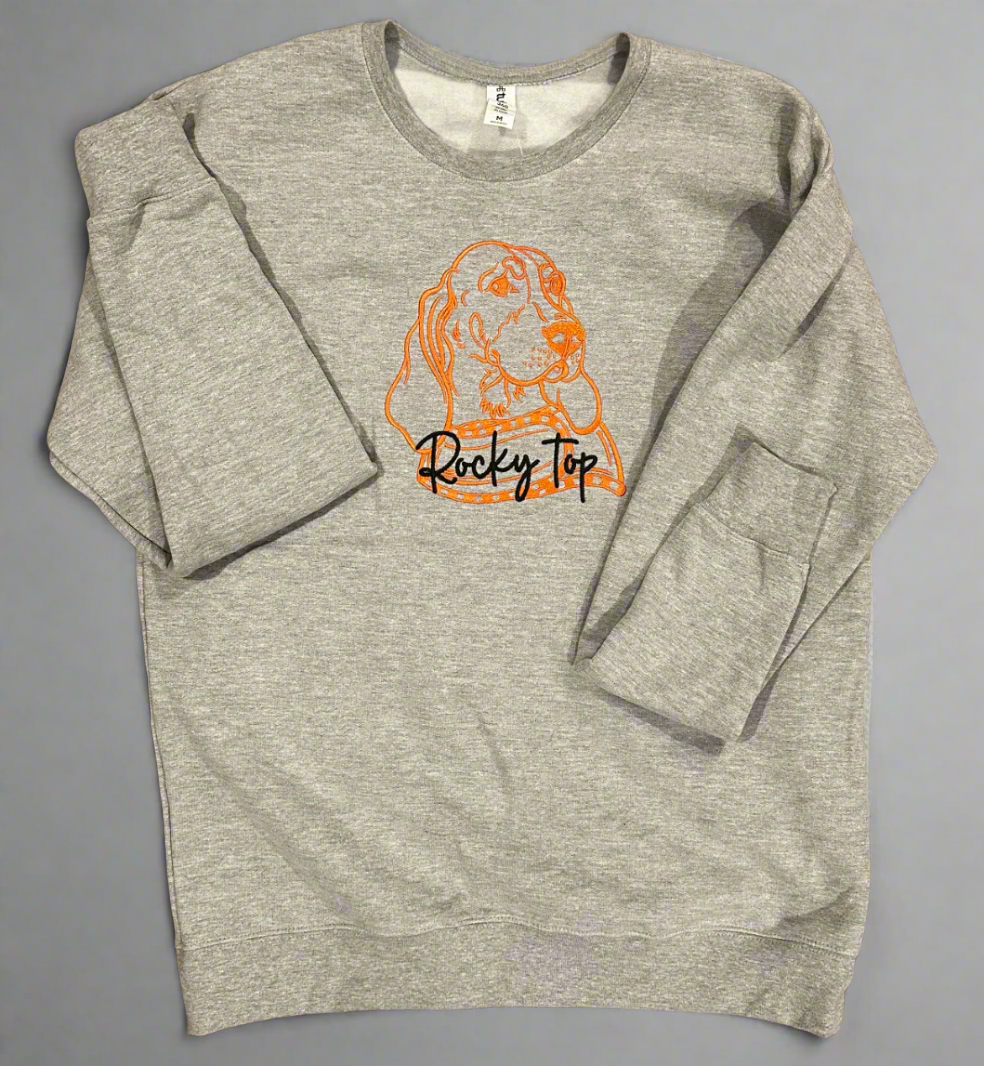 Rocky Top Smokey Outline Embroidered Crewneck