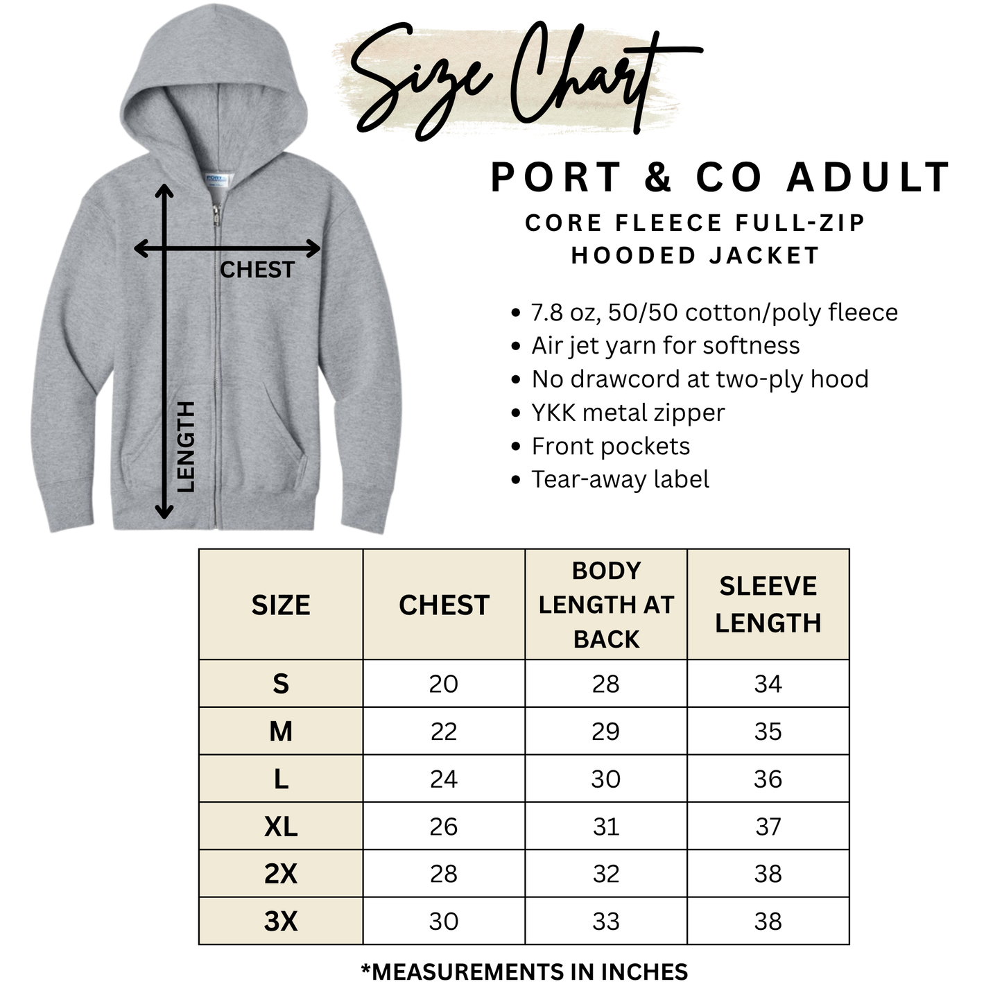 Adult PVCS Jacket- Full Zip Fleece