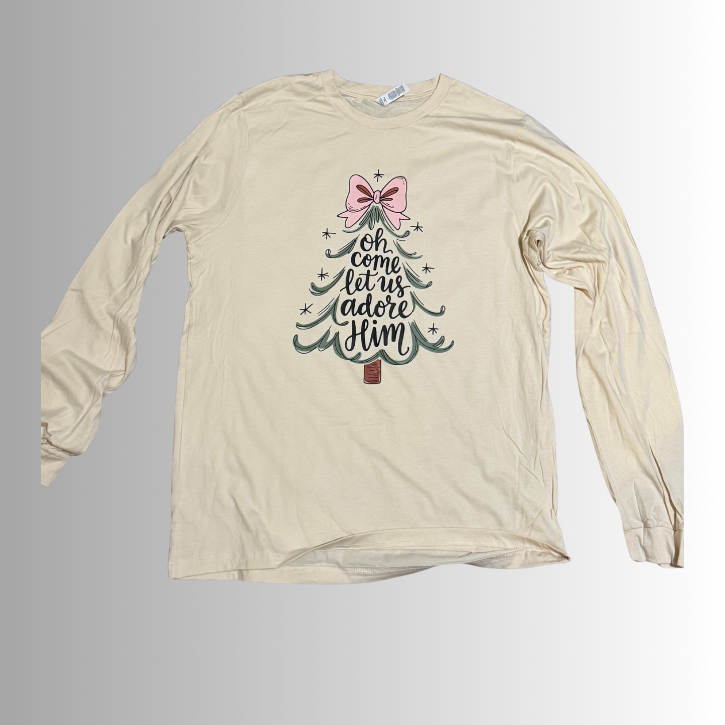 Oh Come Let Us Adore Him-longsleeve
