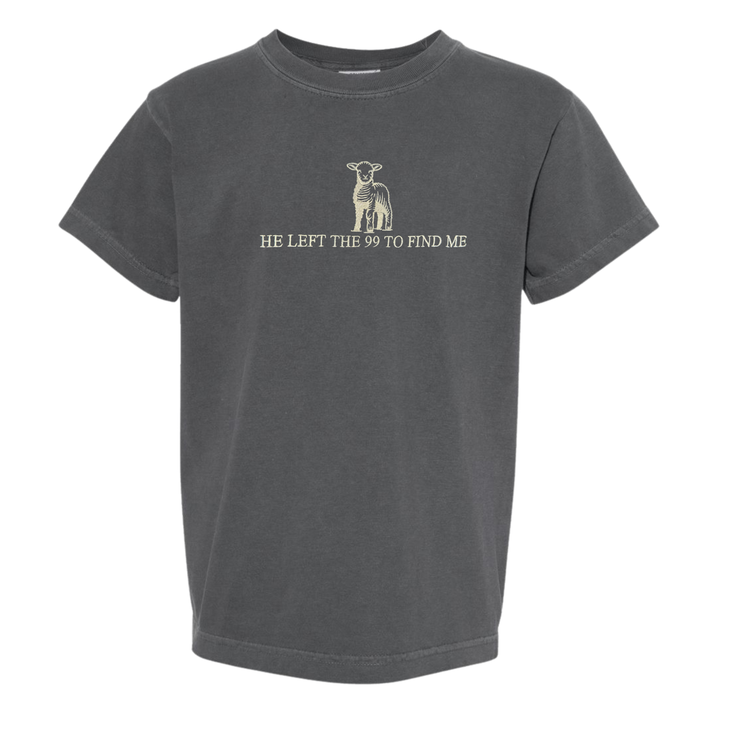 He Left the 99 Embroidered Tee