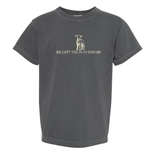 He Left the 99 Embroidered Tee