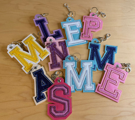 Varsity Letter Bag Tag