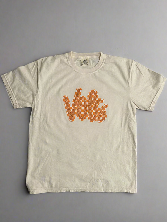 Vols Double Applique Sparkly Tee