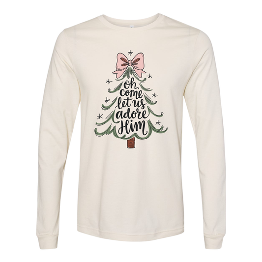 Oh Come Let Us Adore Him-longsleeve