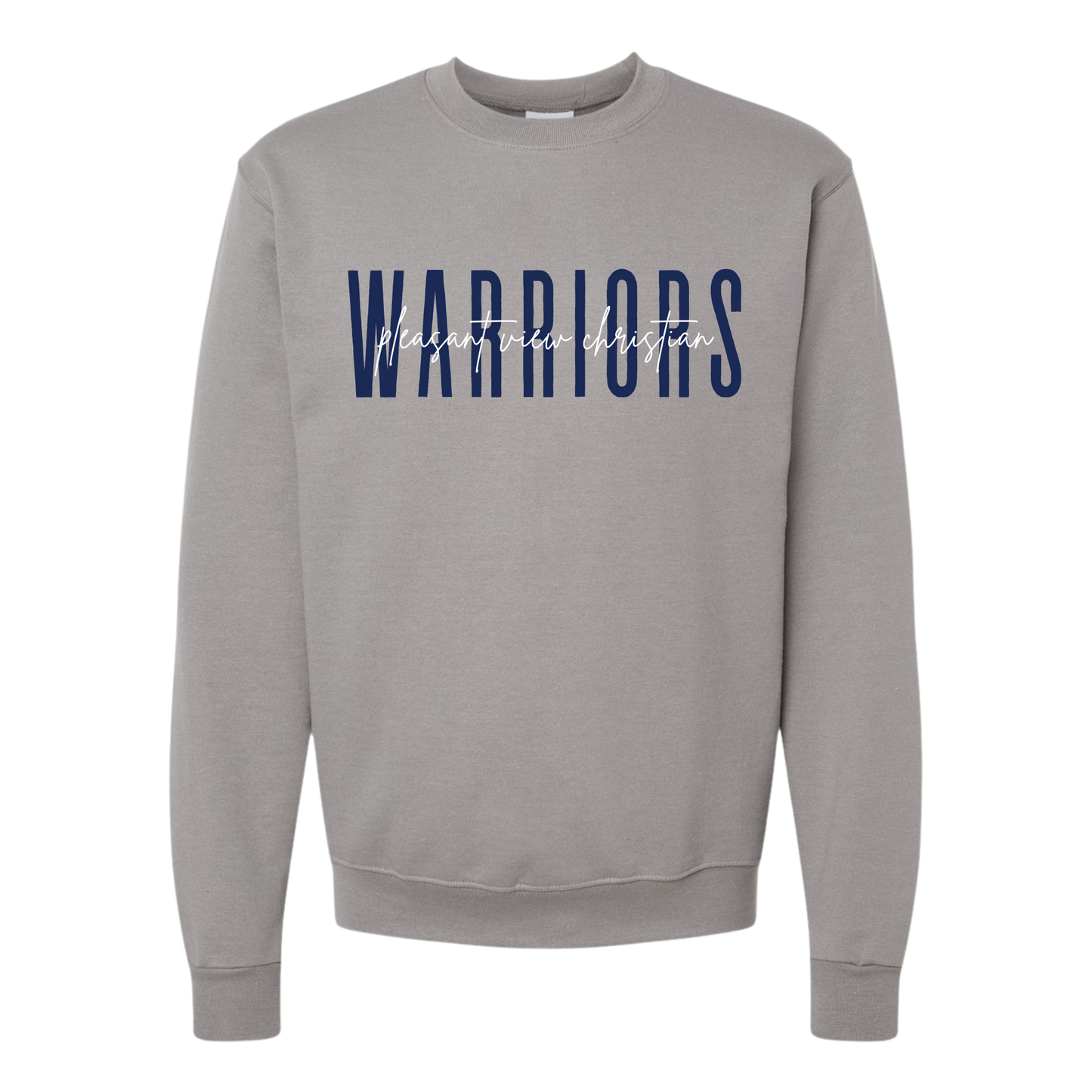 Warriors (Pleasant View Christian) Crewneck Sweatshirt- Adult Sizes Only